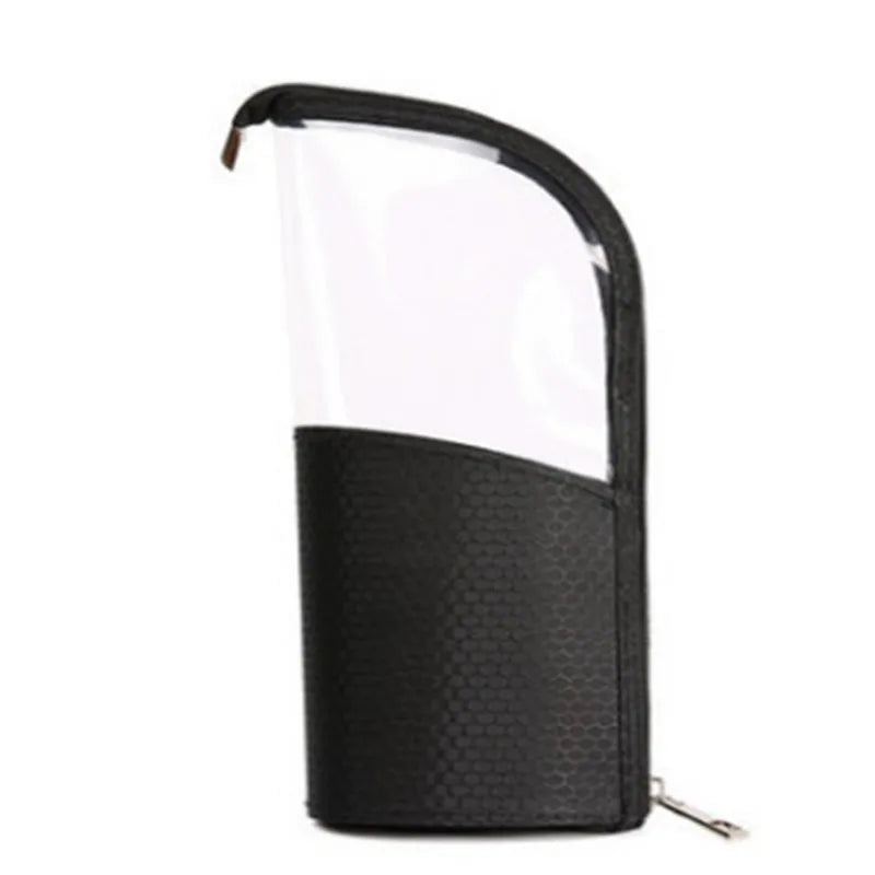 Travel Makeup Brush Holder – Stand-Up Organizer Bag, Black