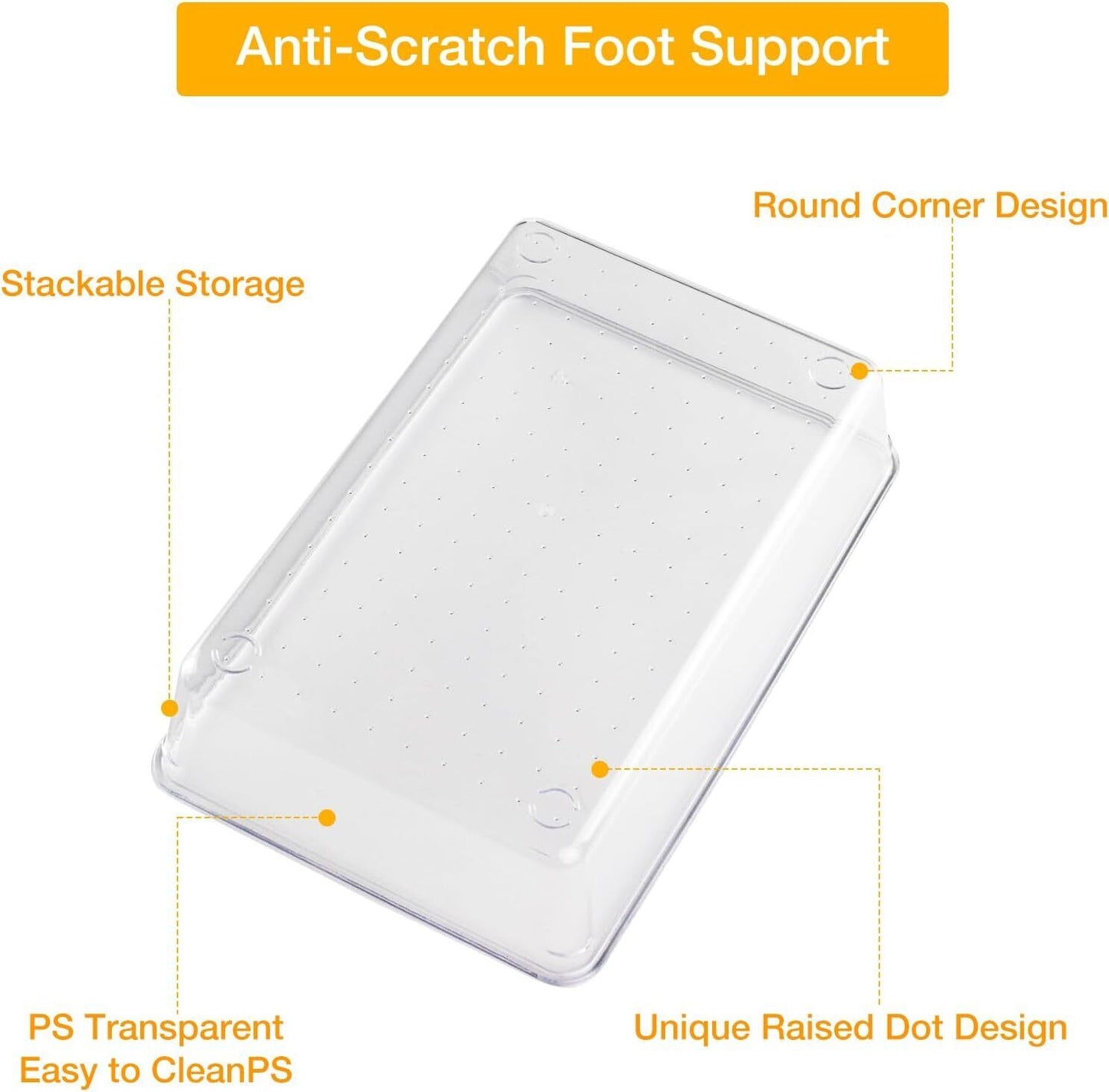 Acrylic Clear Drawer Organiser Set, 25 Pieces (4 Sizes)