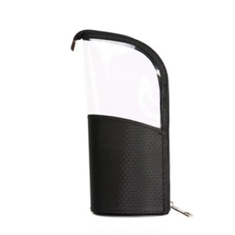 Travel Makeup Brush Holder – Stand-Up Organizer Bag, Black