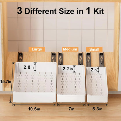 3 Piece Pull Out Cabinet Organizer