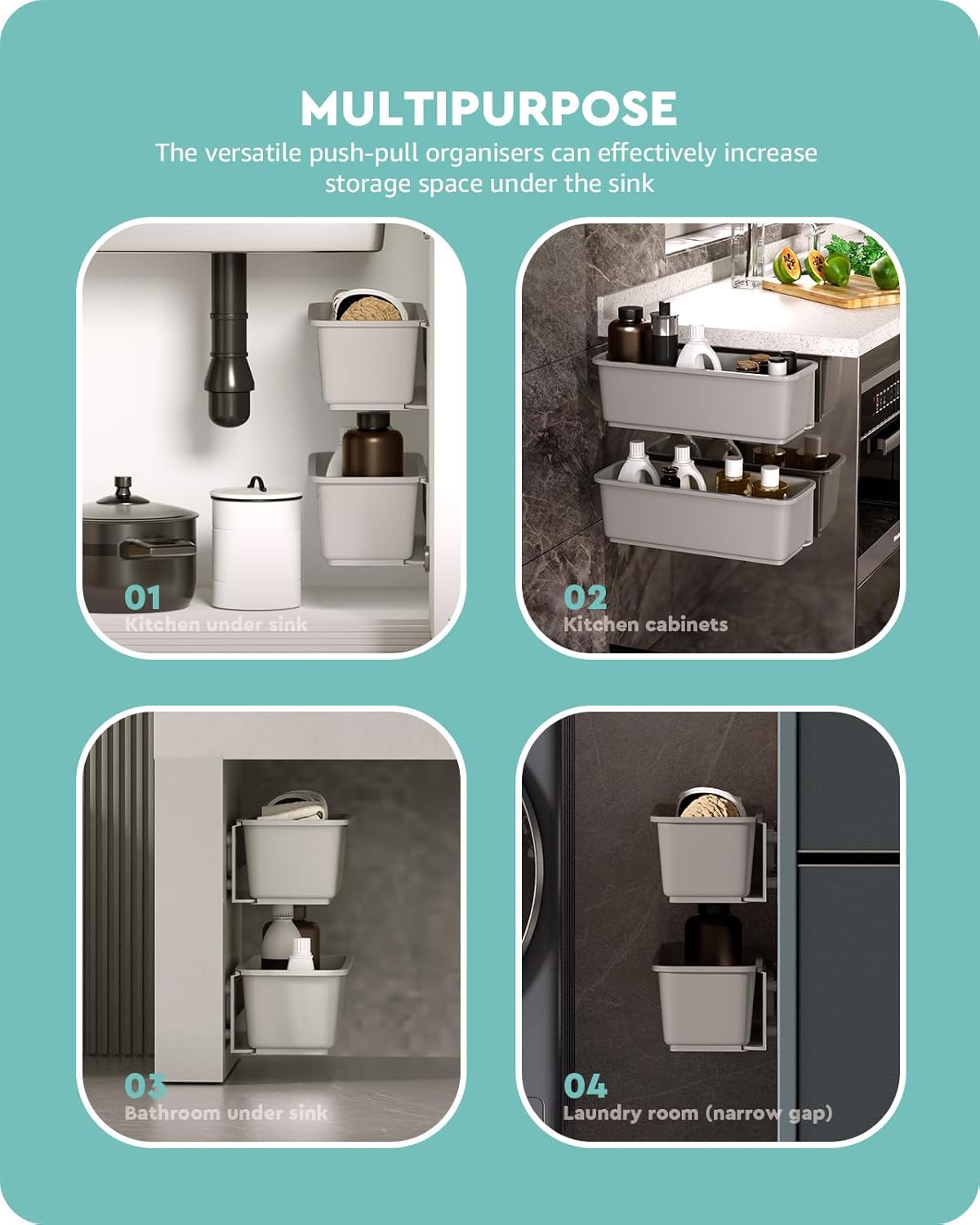 Pull Out Cupboard Organiser