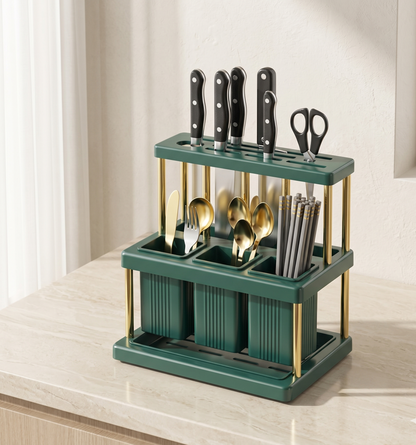 Elevated Kitchen Organizer Stand