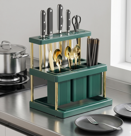 Elevated Kitchen Organizer Stand