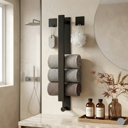 Minimal Wall-Mounted Towel Organizer