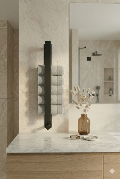 Minimal Wall-Mounted Towel Organizer