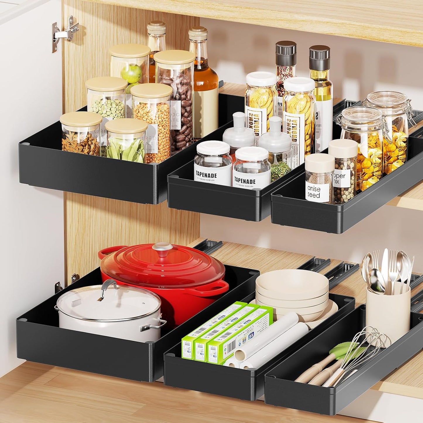 3 Piece Pull Out Cabinet Organizer